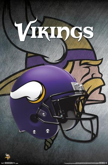 NFL: Minnesota Vikings- Helmet Logo&#39; Posters | AllPosters.com