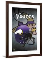 NFL: Minnesota Vikings- Helmet Logo-null-Framed Poster