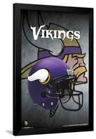 NFL: Minnesota Vikings- Helmet Logo-null-Framed Poster