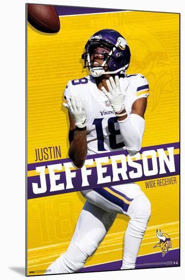 NFL Minnesota Vikings - Justin Jefferson 22-Trends International-Mounted Poster