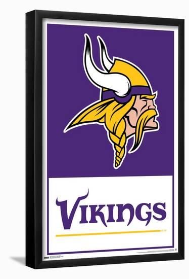 NFL Minnesota Vikings - Logo 21-Trends International-Framed Poster