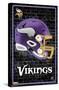 NFL Minnesota Vikings - Neon Helmet 23-Trends International-Stretched Canvas