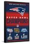 NFL New England Patriots - Champions 23-Trends International-Framed Poster