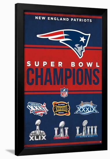 NFL New England Patriots - Champions 23-Trends International-Framed Poster