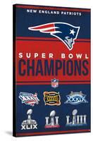 NFL New England Patriots - Champions 23-Trends International-Stretched Canvas