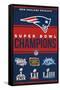 NFL New England Patriots - Champions 23-Trends International-Framed Stretched Canvas