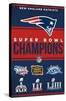 NFL New England Patriots - Champions 23-Trends International-Stretched Canvas