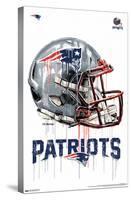 NFL New England Patriots - Drip Helmet 20-Trends International-Stretched Canvas