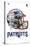 NFL New England Patriots - Drip Helmet 20-Trends International-Stretched Canvas