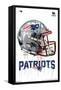 NFL New England Patriots - Drip Helmet 20-Trends International-Framed Stretched Canvas