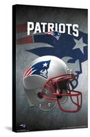 NFL New England Patriots - Helmet 16-Trends International-Stretched Canvas