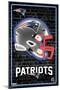 NFL New England Patriots - Neon Helmet 23-Trends International-Mounted Poster