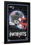 NFL New England Patriots - Neon Helmet 23-Trends International-Framed Poster