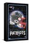 NFL New England Patriots - Neon Helmet 23-Trends International-Framed Stretched Canvas