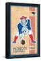 NFL New England Patriots - Retro Logo 14-Trends International-Framed Poster