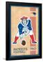 NFL New England Patriots - Retro Logo 14-Trends International-Framed Poster