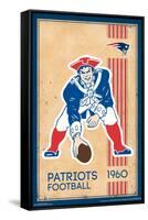 NFL New England Patriots - Retro Logo 14-Trends International-Framed Stretched Canvas