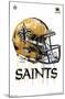 NFL New Orleans Saints - Drip Helmet 20-Trends International-Mounted Poster