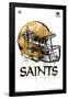 NFL New Orleans Saints - Drip Helmet 20-Trends International-Framed Poster