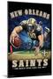 NFL New Orleans Saints - End Zone 17-Trends International-Mounted Poster