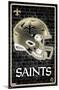NFL New Orleans Saints - Neon Helmet 23-Trends International-Mounted Poster