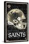 NFL New Orleans Saints - Neon Helmet 23-Trends International-Stretched Canvas