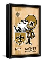 NFL New Orleans Saints - Retro Logo 14-Trends International-Framed Stretched Canvas
