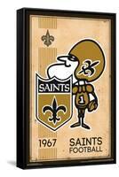 NFL New Orleans Saints - Retro Logo 14-Trends International-Framed Stretched Canvas