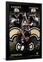 NFL New Orleans Saints - Triplets 21-Trends International-Framed Poster