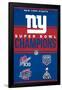 NFL New York Giants - Champions 23-Trends International-Framed Poster