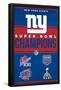 NFL New York Giants - Champions 23-Trends International-Framed Poster