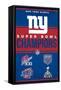 NFL New York Giants - Champions 23-Trends International-Framed Stretched Canvas