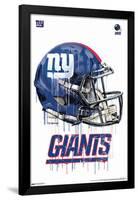 NFL New York Giants - Drip Helmet 20-Trends International-Framed Poster