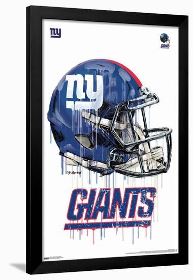 NFL New York Giants - Drip Helmet 20-Trends International-Framed Poster