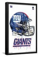 NFL New York Giants - Drip Helmet 20-Trends International-Framed Poster