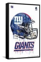 NFL New York Giants - Drip Helmet 20-Trends International-Framed Stretched Canvas