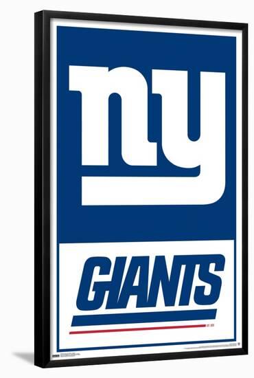 NFL New York Giants - Logo 21-Trends International-Framed Poster