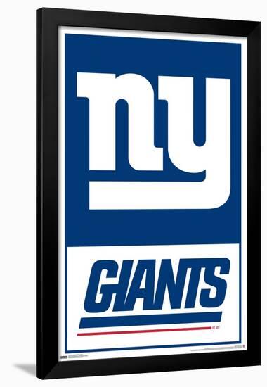 NFL New York Giants - Logo 21-Trends International-Framed Poster