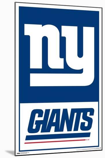 NFL New York Giants - Logo 21-Trends International-Mounted Poster