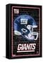 NFL New York Giants - Neon Helmet 23-Trends International-Framed Stretched Canvas