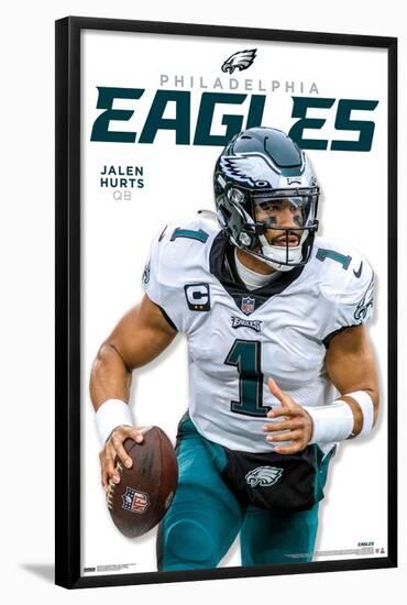 NFL Philadelphia Eagles - Jalen Hurts Feature Series 23-Trends International-Framed Poster