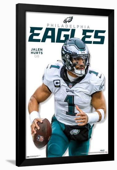 NFL Philadelphia Eagles - Jalen Hurts Feature Series 23-Trends International-Framed Poster