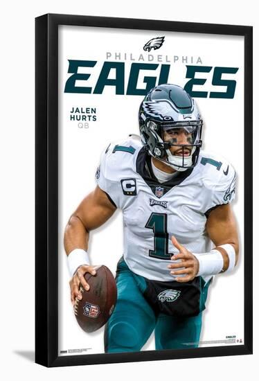 NFL Philadelphia Eagles - Jalen Hurts Feature Series 23-Trends International-Framed Poster