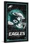 NFL Philadelphia Eagles - Neon Helmet 23-Trends International-Framed Poster