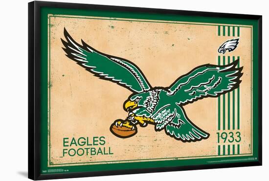 NFL Philadelphia Eagles - Retro Logo 14-Trends International-Framed Poster
