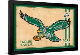 NFL Philadelphia Eagles - Retro Logo 14-Trends International-Framed Poster