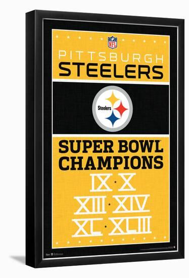 NFL Pittsburgh Steelers - Champions 13-Trends International-Framed Poster