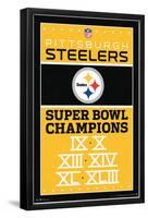 NFL Pittsburgh Steelers - Champions 13-Trends International-Framed Poster