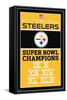 NFL Pittsburgh Steelers - Champions 13-Trends International-Framed Stretched Canvas