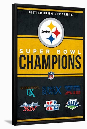 NFL Pittsburgh Steelers - Champions 23-Trends International-Framed Poster